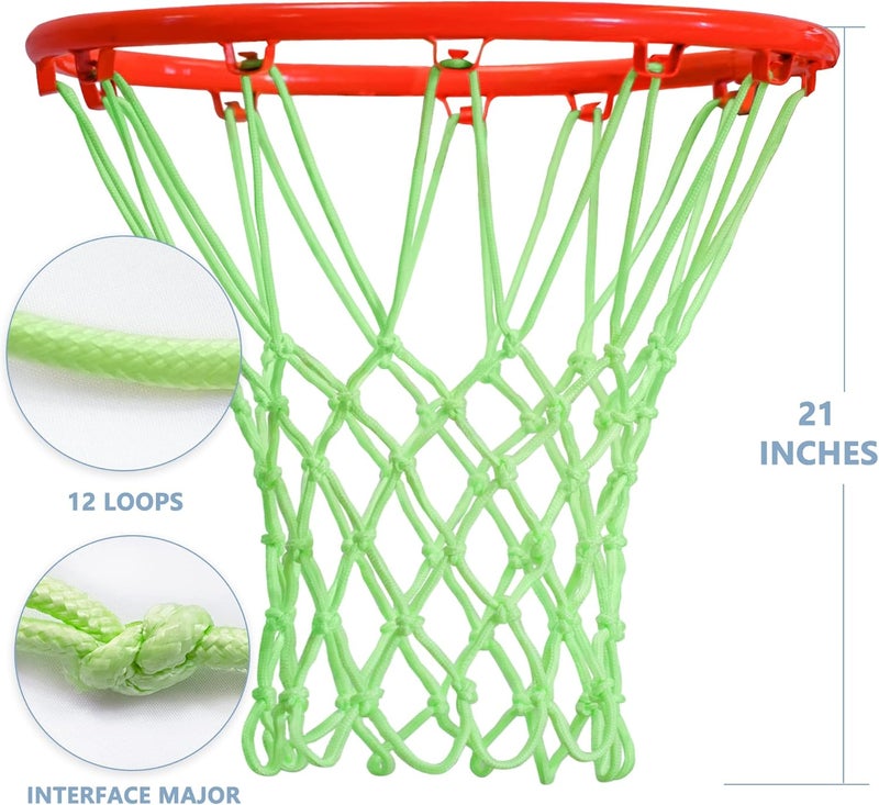 Mr Warm Basketball Net Outdoor, 2025 Upgrade All Weather Anti Whip Basketball Net Replacement -12 Loops - Image 4